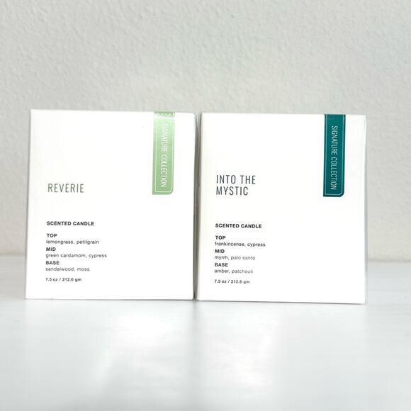 2x Studio Oh Reverie & Into the Rain Scented Candles Bundle 7.5oz - Picture 1 of 4
